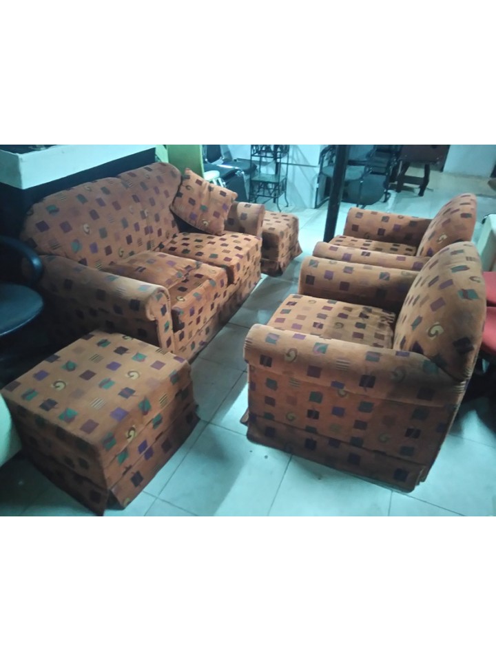 Thanh Lý Bộ Sofa Gia Đình Bọc Vải Cũ
